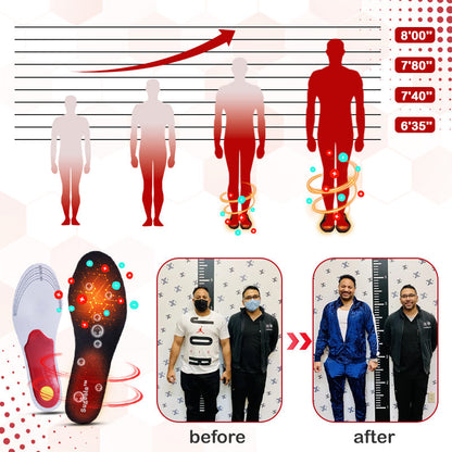 🚀Sugoola™ HeightBoost Far Infrared Titanium Ion Arch Correction Insoles