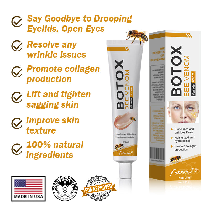 🔥Last Day Promotion 70% OFF - ✨Furzero™ Botox Bee Venom Wrinkle Removal Cream