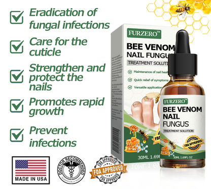 👩‍⚕️Furzero™ Bee Venom Nail Fungus Treatment Solution(For All Kinds Of Nail Diseases✅For Healthier Nail Growth)