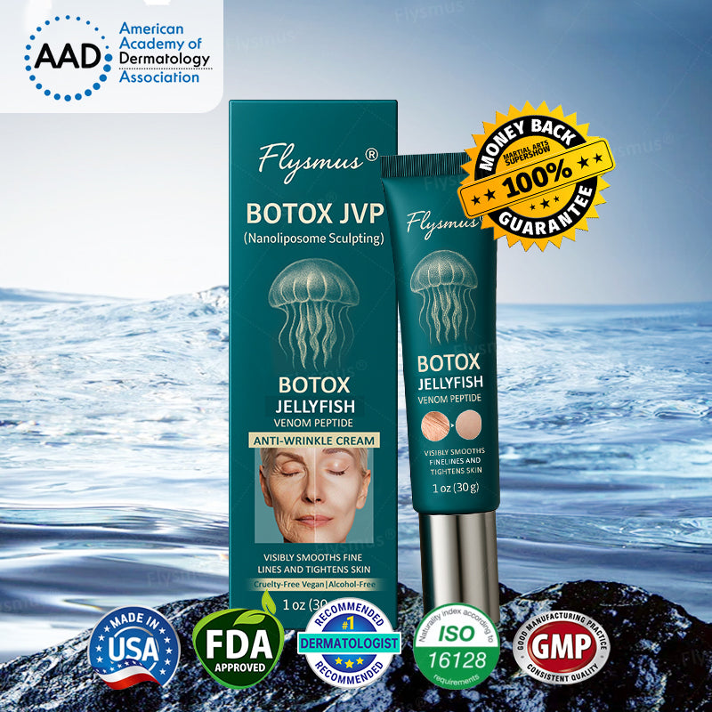 💖👨‍⚕️Flysmus® Botox Jellyfish Venom Peptide Nanoliposome Sculpting Anti-Wrinkle Cream – Hot Seller! 🔥Limited-Time Offer: Save 40%!
