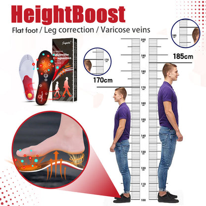 💪Sugoola™ HeightBoost Far Infrared Titanium Ion Arch Correction Insoles