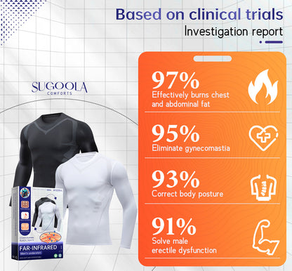 Sugoola™ Far-Infrared Tourmaline Therapy Gynecomastia Mens Undershirt