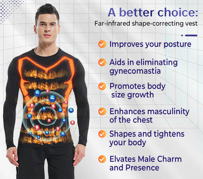Sugoola™ Far-Infrared Tourmaline Therapy Gynecomastia Mens Undershirt