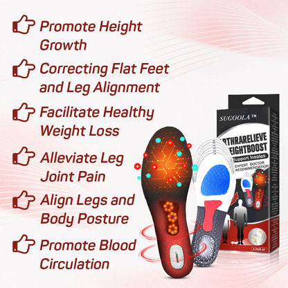 Sugoola™ ArthraRelieve & HeightBoost Far Infrared Titanium Ion Arch Support Insoles