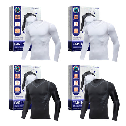 Sugoola™ Far-Infrared Tourmaline Therapy Gynecomastia Mens Undershirt