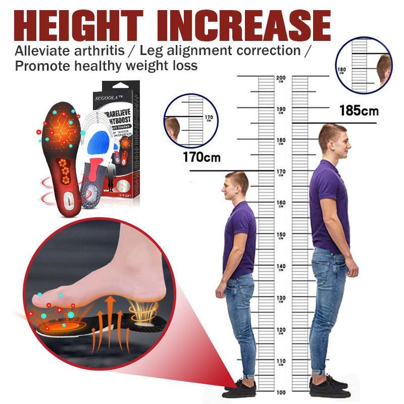 Sugoola™ ArthraRelieve & HeightBoost Far Infrared Titanium Ion Arch Support Insoles